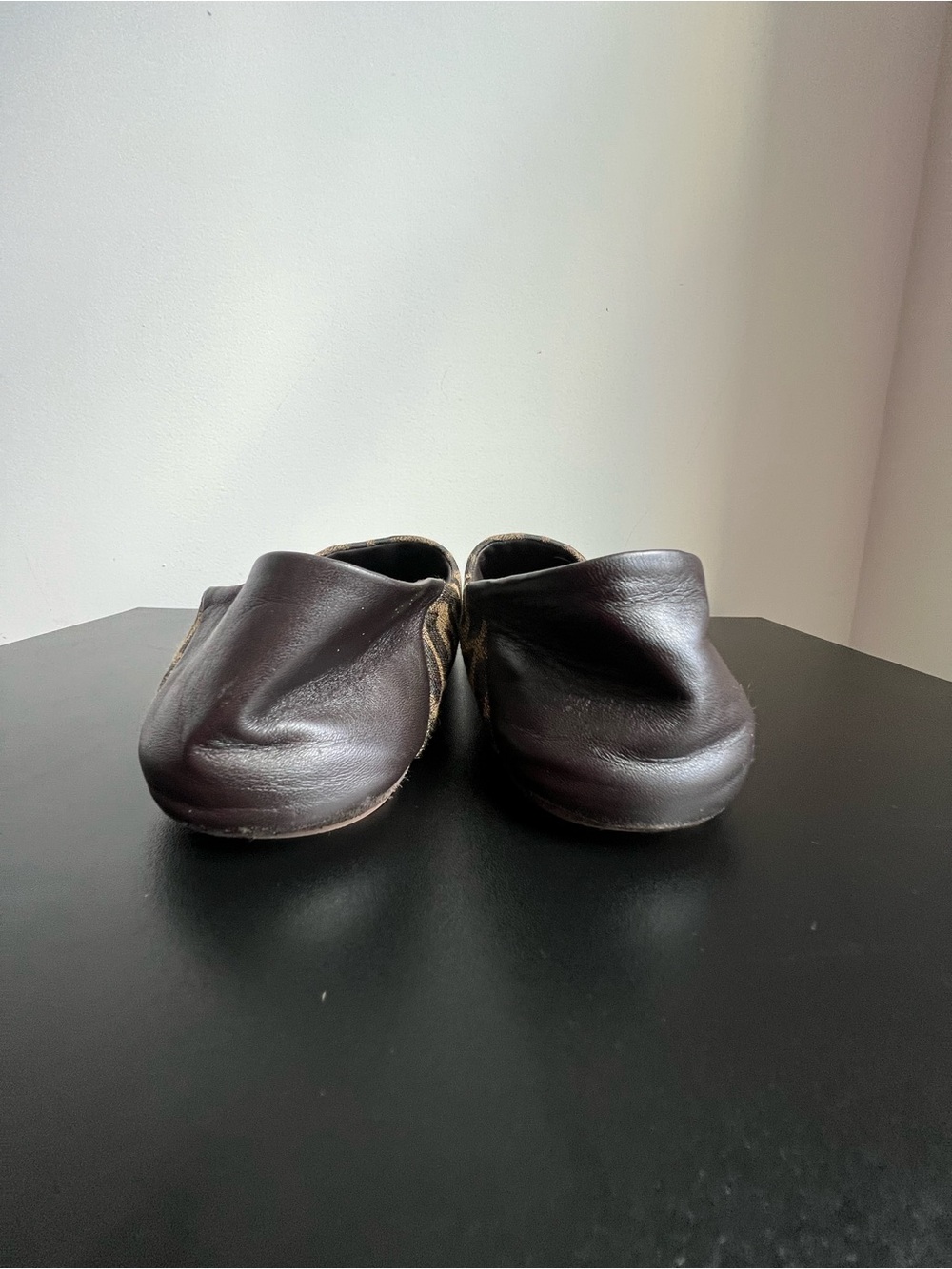 Fendi Fabric Jacquard Nappa FF Slippers Size 39 - Picture 7 of 10